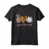 Peace Love Cats - Maglietta divertente sull'adozione degli animali - Ideale per amanti degli animali e soccorritori di animali