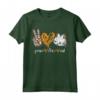 Peace Love Cats - Maglietta divertente sull'adozione degli animali - Ideale per amanti degli animali e soccorritori di animali