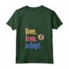 Donna Live Love Adotta Retro Vintage Genitori Adottivi Presenti - Maglietta con Collo a V - Regalo per Genitori Adottivi