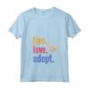 Donna Live Love Adotta Retro Vintage Genitori Adottivi Presenti - Maglietta con Collo a V - Regalo per Genitori Adottivi