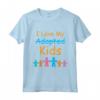 Amo i miei figli adottati - Maglietta Adozione per Genitori e Famiglie - Regalo Speciale per Famiglie Adottive