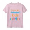 Amo i miei figli adottati - Maglietta Adozione per Genitori e Famiglie - Regalo Speciale per Famiglie Adottive