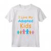 Amo i miei figli adottati - Maglietta Adozione per Genitori e Famiglie - Regalo Speciale per Famiglie Adottive