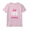 Keep Calm Annuncio Gravidanza - Maglietta Divertente per Futura Mamma 2021 - Regalo Originale per Genitori Incinte