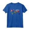 Paesi Bandiere Bambini - Mappe del Mondo Ragazzi - Maglietta con Bandiere e Mappe per Viaggiatori e Insegnanti di Geografia