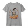 Maglietta Grafica per Halloween con Gatto Giavanese - Divertente T-shirt Personalizzata per Uomo e Donna - Ideale per Halloween tutto l'anno