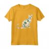 Regalo delle donne hawaiane del gatto floreale della stampa della ragazza del fiore giavanese Maglietta - Moda Tropicale per Amanti dei Gatti - Idea Regalo Unica per Compleanni o Vacanze