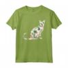 Regalo delle donne hawaiane del gatto floreale della stampa della ragazza del fiore giavanese Maglietta - Moda Tropicale per Amanti dei Gatti - Idea Regalo Unica per Compleanni o Vacanze