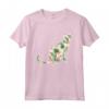 Regalo delle donne hawaiane del gatto floreale della stampa della ragazza del fiore giavanese Maglietta - Moda Tropicale per Amanti dei Gatti - Idea Regalo Unica per Compleanni o Vacanze