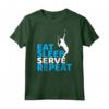 Eat Sleep Serve - Divertente Maglietta da Tennis Regalo per Giocatore di Tennis - Ideale per Natale