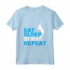 Eat Sleep Serve - Divertente Maglietta da Tennis Regalo per Giocatore di Tennis - Ideale per Natale