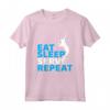 Eat Sleep Serve - Divertente Maglietta da Tennis Regalo per Giocatore di Tennis - Ideale per Natale