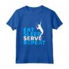 Eat Sleep Serve - Divertente Maglietta da Tennis Regalo per Giocatore di Tennis - Ideale per Natale