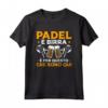 Giocatori Di Padel Padelista Regalo Padel E Birra Maglietta - Design Padel Tennis Sport per il tuo Prossimo Match