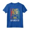 Retrò Livello 5 Sbloccato Tee - 5° Compleanno del Giocatore Maglietta - Idea Regalo per Bambini e Ragazzi Appassionati di Videogiochi