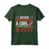 Divertente Rugby - Mai Sottovalutare una Ragazza che Gioca Rugby Maglietta - Ideale per Appassionate di Rugby Femminile