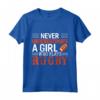 Divertente Rugby - Mai Sottovalutare una Ragazza che Gioca Rugby Maglietta - Ideale per Appassionate di Rugby Femminile
