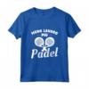 Meno Lavoro Più Padel - Racchetta Maglietta per Giocatori di Padel - Regalo Sportivo Personalizzato