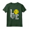 Love Softball T Shirt Ragazze Mamma Donne Vintage - Ideale Regalo Maglietta per Giocatori di Softball - Camicie in Stile Retro
