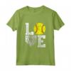 Love Softball T Shirt Ragazze Mamma Donne Vintage - Ideale Regalo Maglietta per Giocatori di Softball - Camicie in Stile Retro