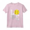 Love Softball T Shirt Ragazze Mamma Donne Vintage - Ideale Regalo Maglietta per Giocatori di Softball - Camicie in Stile Retro