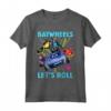 HapTiger Batwheels Lets Roll Team Maglietta - Official Merchandise from the Animated Series - Team T-shirt for Fans