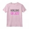 Donna Buongiorno Cazzo T Shirt Donna Frasi Divertenti simpatiche Maglia con Maniche Raglan - Idea Regalo Compleanno per Amanti dell'Ironia e dell'Humor