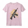 Fucile d'assalto con Distintivo - Shooter Gioco - Idea Regalo Maglietta per Appassionati di Videogiochi