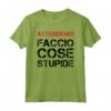 Faccio Cose Stupide T Shirt Uomo Divertente Frasi Simpatiche - Maglietta Ironica per Compleanno - Marca HapTiger