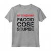 Faccio Cose Stupide T Shirt Uomo Divertente Frasi Simpatiche - Maglietta Ironica per Compleanno - Marca HapTiger