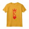 King of Hearts Halloween Costume Vintage Poker Cards King Maglietta - Matching Couples Shirt for Halloween & Playing Cards Enthusiasts
