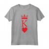King of Hearts Halloween Costume Vintage Poker Cards King Maglietta - Matching Couples Shirt for Halloween & Playing Cards Enthusiasts
