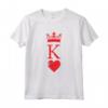 King of Hearts Halloween Costume Vintage Poker Cards King Maglietta - Matching Couples Shirt for Halloween & Playing Cards Enthusiasts