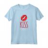 Maglietta Donna Scritte Divertenti Kiss Se Ne Frega - T-Shirt per Compleanno con Frasi Ironiche e Originali - Marca HapTiger