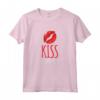 Maglietta Donna Scritte Divertenti Kiss Se Ne Frega - T-Shirt per Compleanno con Frasi Ironiche e Originali - Marca HapTiger