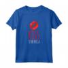 Maglietta Donna Scritte Divertenti Kiss Se Ne Frega - T-Shirt per Compleanno con Frasi Ironiche e Originali - Marca HapTiger