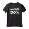 Maglietta Uomo Frasi Divertenti e Simpatiche Ignorante 100% - T-Shirt Compleanno Uomo con Scritte Ironiche e Originali - Marca HapTiger