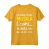 Magliette Uomo Manica Corta Divertenti Vita Senza Musica - T-shirt Frasi Ironiche per Compleanno - Marca HapTiger - Ideale Regalo Uomo