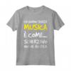 Magliette Uomo Manica Corta Divertenti Vita Senza Musica - T-shirt Frasi Ironiche per Compleanno - Marca HapTiger - Ideale Regalo Uomo