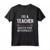 I'm A Teacher What's Your Superpower - Maglietta per Insegnanti Supereroe - Ideale come Regalo di Natale o Fine Anno Scolastico