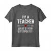 I'm A Teacher What's Your Superpower - Maglietta per Insegnanti Supereroe - Ideale come Regalo di Natale o Fine Anno Scolastico