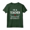 I'm A Teacher What's Your Superpower - Maglietta per Insegnanti Supereroe - Ideale come Regalo di Natale o Fine Anno Scolastico