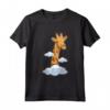 HapTiger Maglietta Giraffa con Nuvole - Design Divertente per Compleanno - Ideale per Donne, Uomini e Bambini