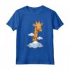 HapTiger Maglietta Giraffa con Nuvole - Design Divertente per Compleanno - Ideale per Donne, Uomini e Bambini