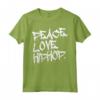 HapTiger Peace Love Hip Hop Shirt - Dance Lover Gift for Birthday or Christmas - Unique Present for Loved Ones