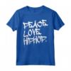 HapTiger Peace Love Hip Hop Shirt - Dance Lover Gift for Birthday or Christmas - Unique Present for Loved Ones
