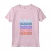 Donna Funny Modern Goldador Maglietta con Collo a V - Repeated Text Design - Ideal for Dog Lovers
