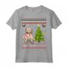 Simpatico Regalo Natalizio a Forma di Cane in Pino Goldador Maglietta - Regalo Unico per Amanti dei Cani - Ideale per Natale e Feste