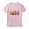 Goldador Autunno Caffè Zucca Spezie Latte Iced Maglietta - Costume Autunnale per Amanti dei Cani del Ringraziamento