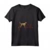 Donna Goldador Dog Heartbeat ECG - Maglietta con Collo a V per Amanti dei Cani - Ideale Regalo per Proprietari di Goldador